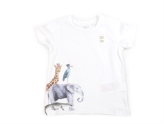 Name It bright white animal print t-shirt